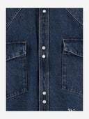 Palm Angels Giacca in denim con logo
