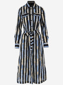 Pinko Striped Cotton Chemisier