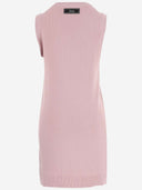 Abito di cotone allungato Versace con logo