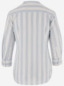 Aspesi Cotton Shirt With Striped Pattern