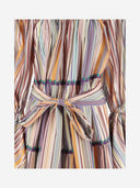 Flora Sardalos Cotton Maxi Dress With Striped Pattern