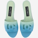 Dolce & Gabbana Degrade Leather Slide With Logo