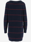 Victoria Beckham Cotton Blend Knit Dress