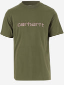 Carhartt Wip Cotton T Shirt z logo
