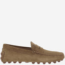 Tod 's Mocassini in pelle scamosciata a bolle gommino