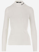 Karl Lagerfeld Stretch Viscose -pullover met logo