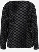 Karl Lagerfeld Monogrammed Cotton Sweatshirt