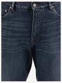 Dolce & Gabbana Cotton Denim Short Pants With Logo Plaque