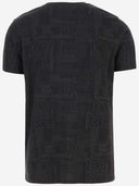 Karl Lagerfeld Cotton T Shirt With All Over Logo