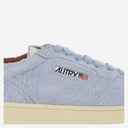 Autry -Medaillengewinner niedriger Turnschuhe im Wildleder Haarsandeffekt