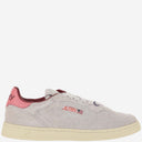 Autry Medalist Low Sneakers In Suede Hair Sand Effect