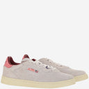 Autry Medalist Low Sneakers In Suede Hair Sand Effect