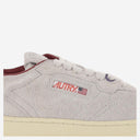 Autry Medalist Low Sneakers In Suede Hair Sand Effect