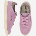 Autry Medalist Low Sneakers In Suede Hair Sand Effect