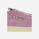 Autry Medalist Low Sneakers In Suede Hair Sand Effect