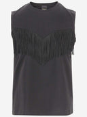 Pinko Fringed Cotton Top