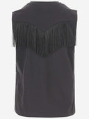 Pinko Fringed Cotton Top