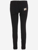 Dolce & Gabbana Stretch Cotton Denim Jeans With Dg Plaque