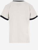 Camiseta de algodón de ganso dorado con logotipo