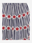 Flora Sardalos Cotton Skirt With Striped Pattern