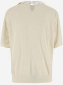 Jil Sander Sequined Cotton Knit Top