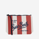 Mc2 Saint Barth Scuba Clutch Bag With Striped Pattern