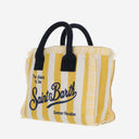 MC2 Saint Barth Colette Tote Bag med stripete mønster og logo