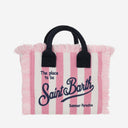 Mc2 Saint Barth Colette Tote Bag With Striped Pattern And Logo