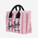 Mc2 Saint Barth Colette Tote Bag With Striped Pattern And Logo