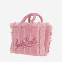 Mc2 Saint Barth Colette Terry Cloth Tote Bag With Embroidery