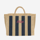Mc2 Saint Barth Colette Tote Bag With Striped Pattern