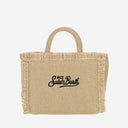 Tote borsa MC2 Saint Barth Straw con logo