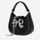 Borsa per micro hobo auto -ritratto con strass