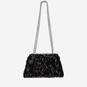 Mini bolsa de lentejuelas de autorretrato con arco