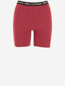 Karl Lagerfeld Stretch Cotton Top And Shorts With Logo