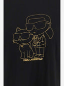 Karl Lagerfeld Stretch Cotton Top And Shorts With Logo
