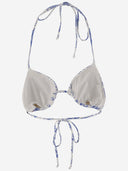 Mc2 Saint Barth Bikini Top With Graphic Print Pattern