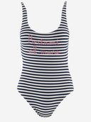 Mc2 Saint Barth One Piece Swimsuit With Striped Pattern
