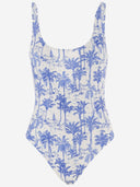 Mc2 Saint Barth One Piece Swimsuit With Graphic Print Pattern