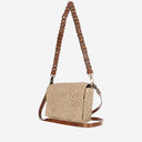 Ibeliv Sonia Bag in raffia en leer