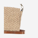 Ibeliv Sonia Bag in raffia en leer