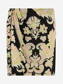 Etro Printed Jersey Sarong Skirt