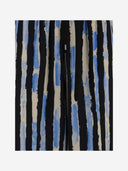 Pinko Viscose Twill Pants With Striped Pattern