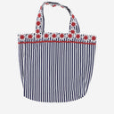 Flora Sardalos Cotton Shoulder Bag With Striped Pattern