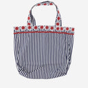 Flora Sardalos Cotton Shoulder Bag With Striped Pattern