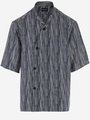 Giorgio Armani Silk Shirt With Striped Pattern