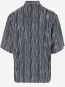 Giorgio Armani Silk Shirt With Striped Pattern