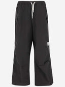 Emporio Armani Cotton Blend Wide Leg Pants