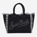 Mc2 Saint Barth Rhinestone Logo Vanity Bag