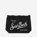 Mc2 Saint Barth Fabric Clutch Bag With Logo